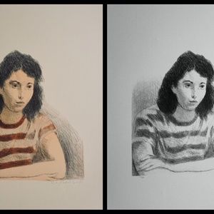 Raphael Soyer Woman's Head Portfolio 2 Pieces